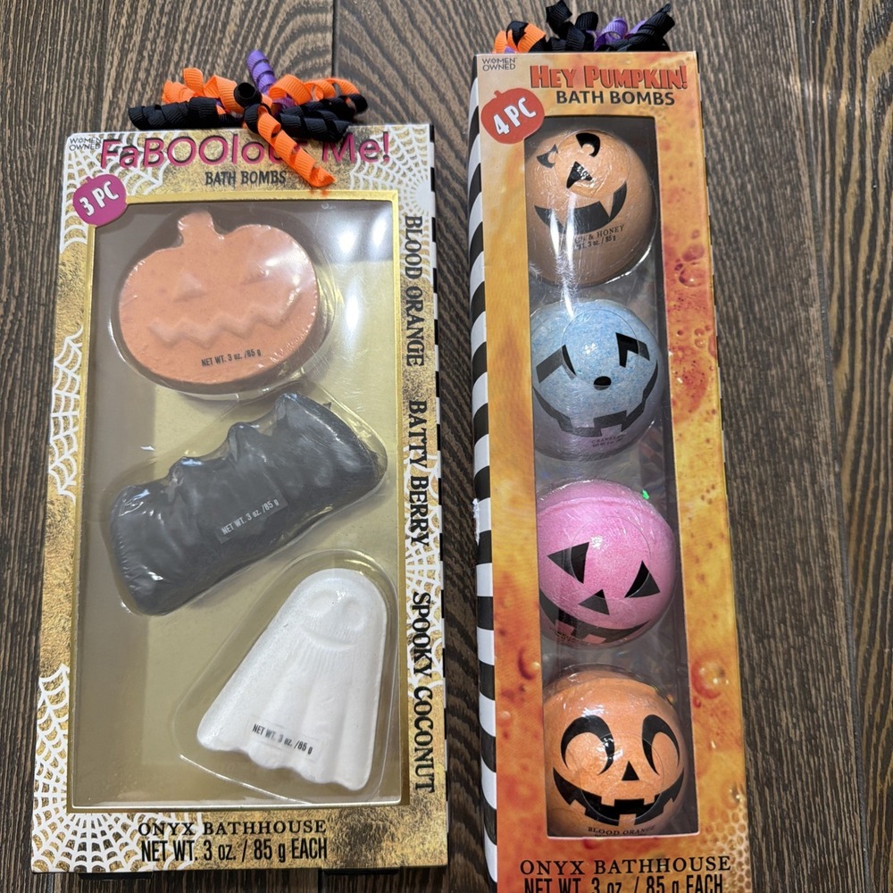 Halloween Kids Barry Bomb Set Pumpkin Bat Ghost 7 Total Spooky Season Fun